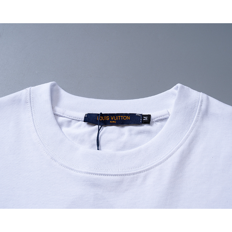 LVC122 New men's and women's summer pure cotton short sleeved top clothing