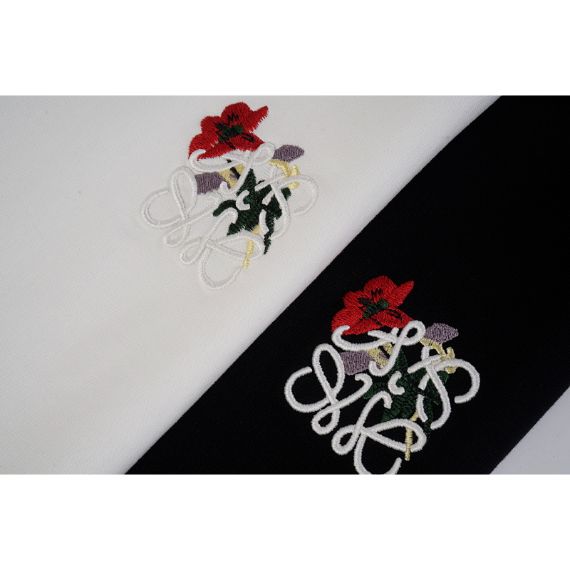 LOC46  New men's and women's summer pure cotton tops with T embroidery clothing