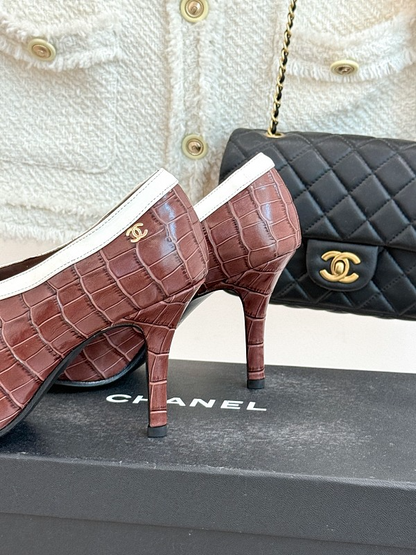 ZLCS5 High heels 6.5CM Size 35-41 Women Letaher shoes with box
