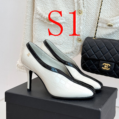 ZLCS5 High heels 6.5CM Size 35-41 Women Letaher shoes with box