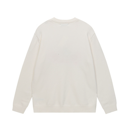 ALOC2 New autumn and winter men's and women's trendy brand new sweater jacquard letter clothing