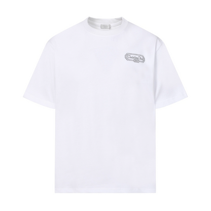 DIC22 New Men's and Women's Summer Short sleeved Cotton T-shirt Embroidered Craft Clothing