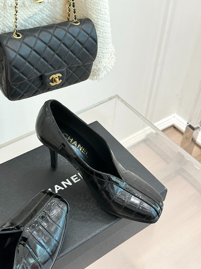 ZLCS5 High heels 6.5CM Size 35-41 Women Letaher shoes with box