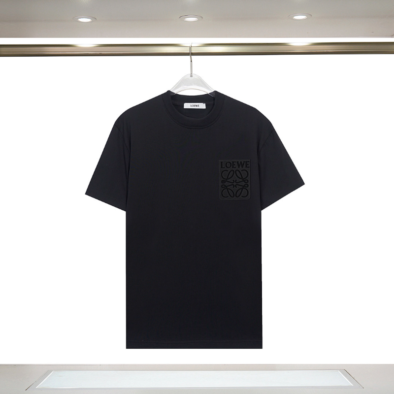 LOC45 New men's and women's summer pure cotton top T-shirt Clothing