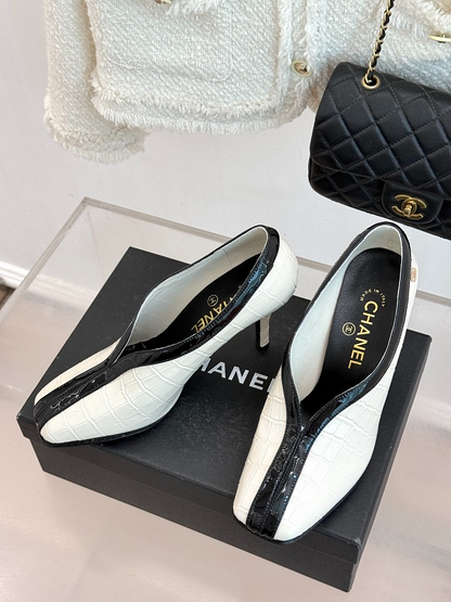 ZLCS5 High heels 6.5CM Size 35-41 Women Letaher shoes with box