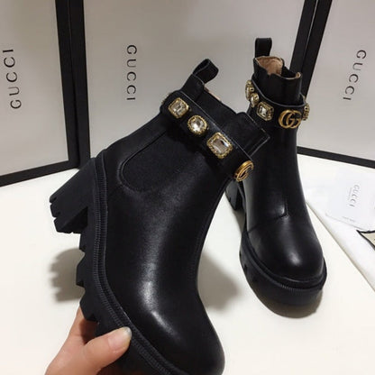 BGS8 Women Boot 35-42 heel 6cm shoes with box