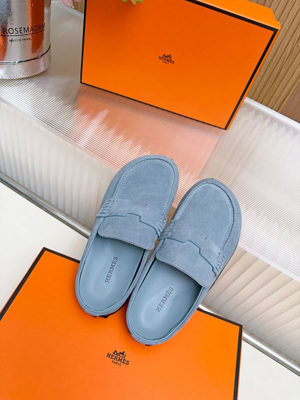OHS2 Women slipper Leather Sole Shoes 35-41 with box