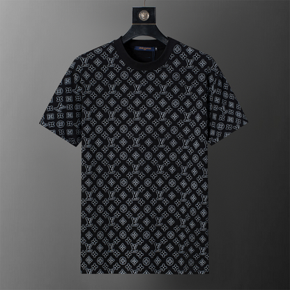 LVC204 New men's summer pure cotton top and short sleeved clothing