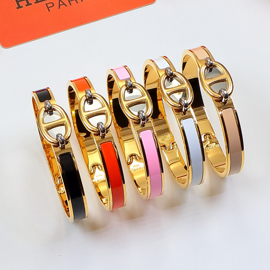 HB57 Classic Pig Nose H Logo Bracelet, High Quality Jewelry Gift for Women