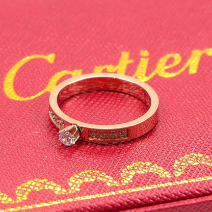 CAR41 carter diamonds ring for men and women with logo high quality jewelry