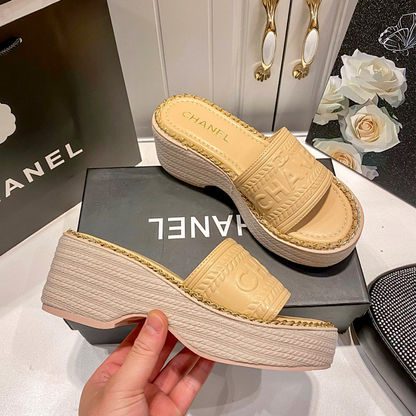 MCS1 Synthetic Leather slippers 35-40 Shoes With box
