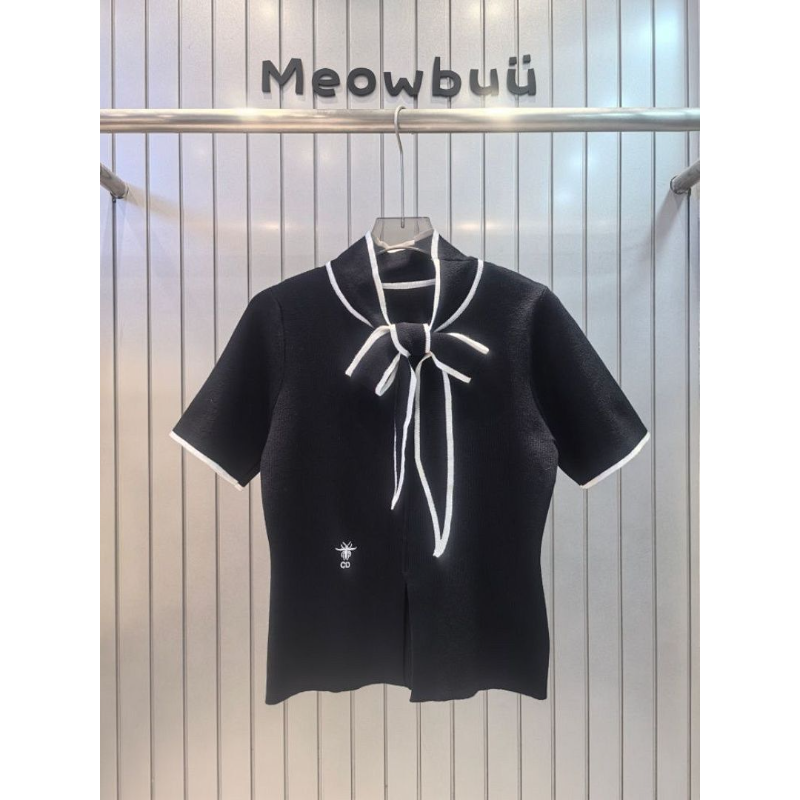 DIC29 New Style Women's Summer T-shirt Knitted Ice Silk Fabric Clothes