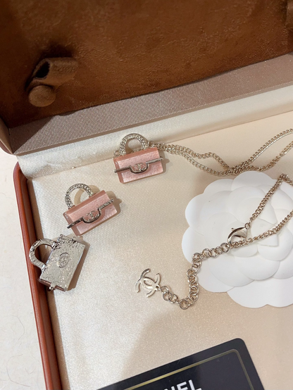 X746  Women's necklace earrings bag set jewelry