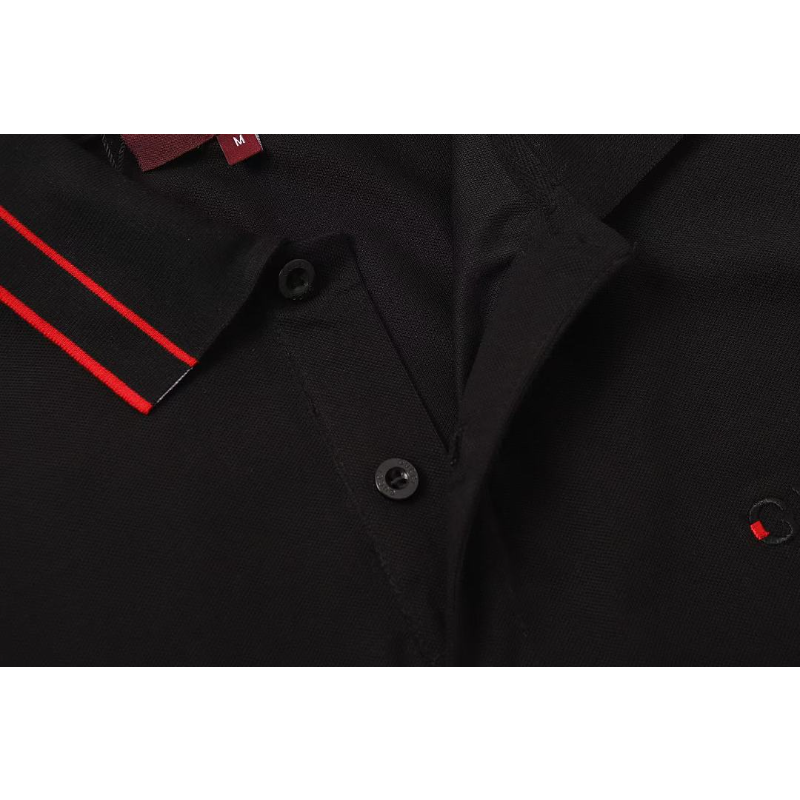 GUC030 New Summer Men's Polo Top with High Quality Beaded Pulling Frame Cotton Fabric Clothing