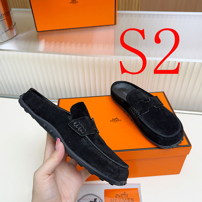 OHS2 Women slipper Leather Sole Shoes 35-41 with box