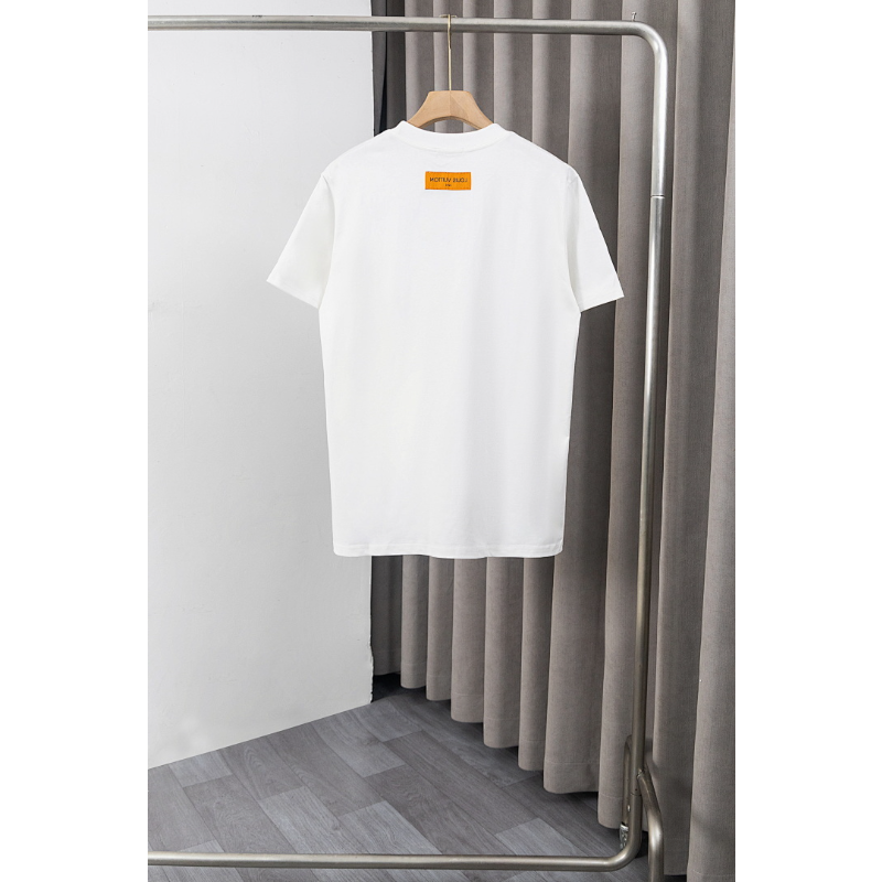 LVC054 New men's and women's summer pure cotton top T-shirt clothing
