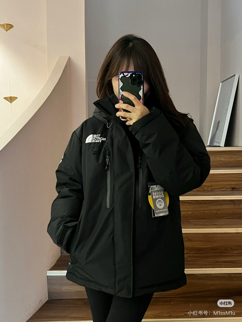 110056  New Men's and Women's North 3-in-1 Detachable Down Jacket Clothes