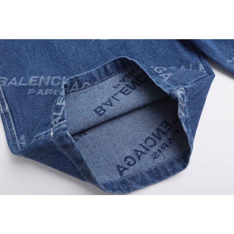 BAC16 New men's summer pure cotton denim style shorts casual shorts clothing