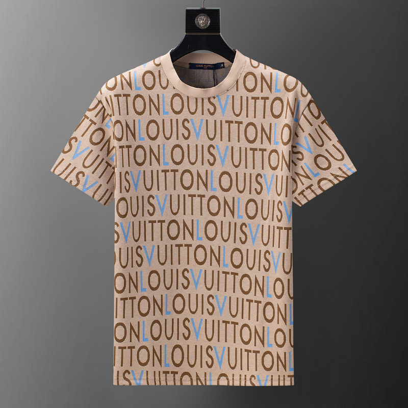 LVC208 New men's summer pure cotton short sleeved top+shorts clothing