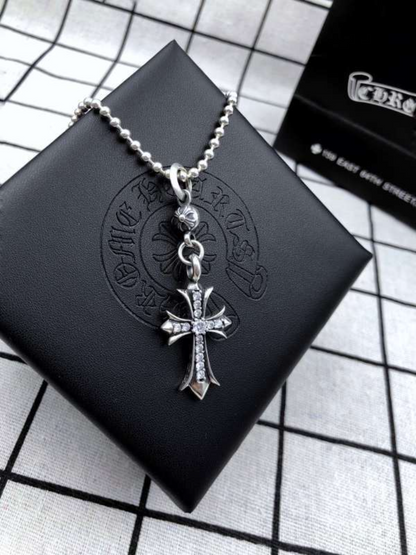 CHSN1  Classic men's and women's diamond studded cross necklace jewelry