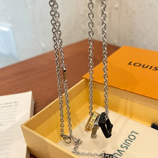 X721 Men's and women's titanium steel necklace jewelry