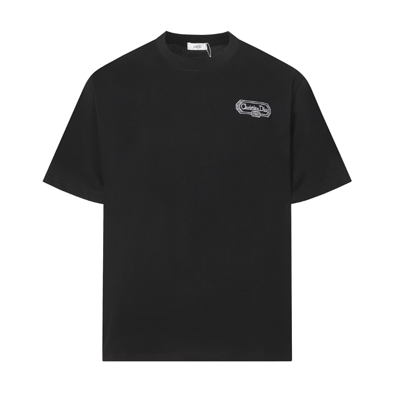 DIC22 New Men's and Women's Summer Short sleeved Cotton T-shirt Embroidered Craft Clothing