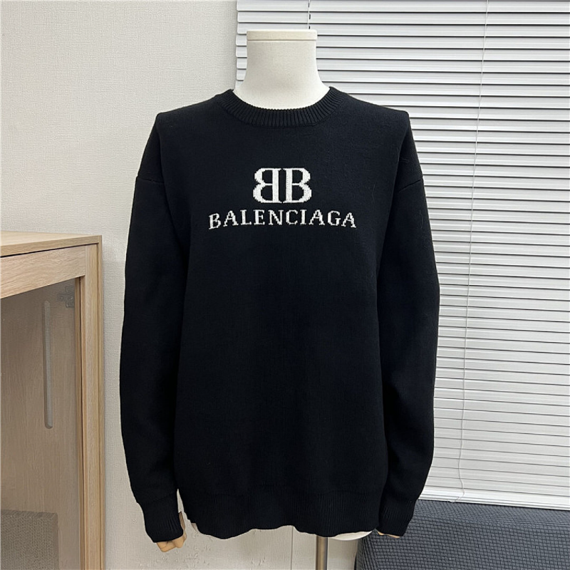 BAC13  New men's and women's letter jacquard round neck sweater clothing