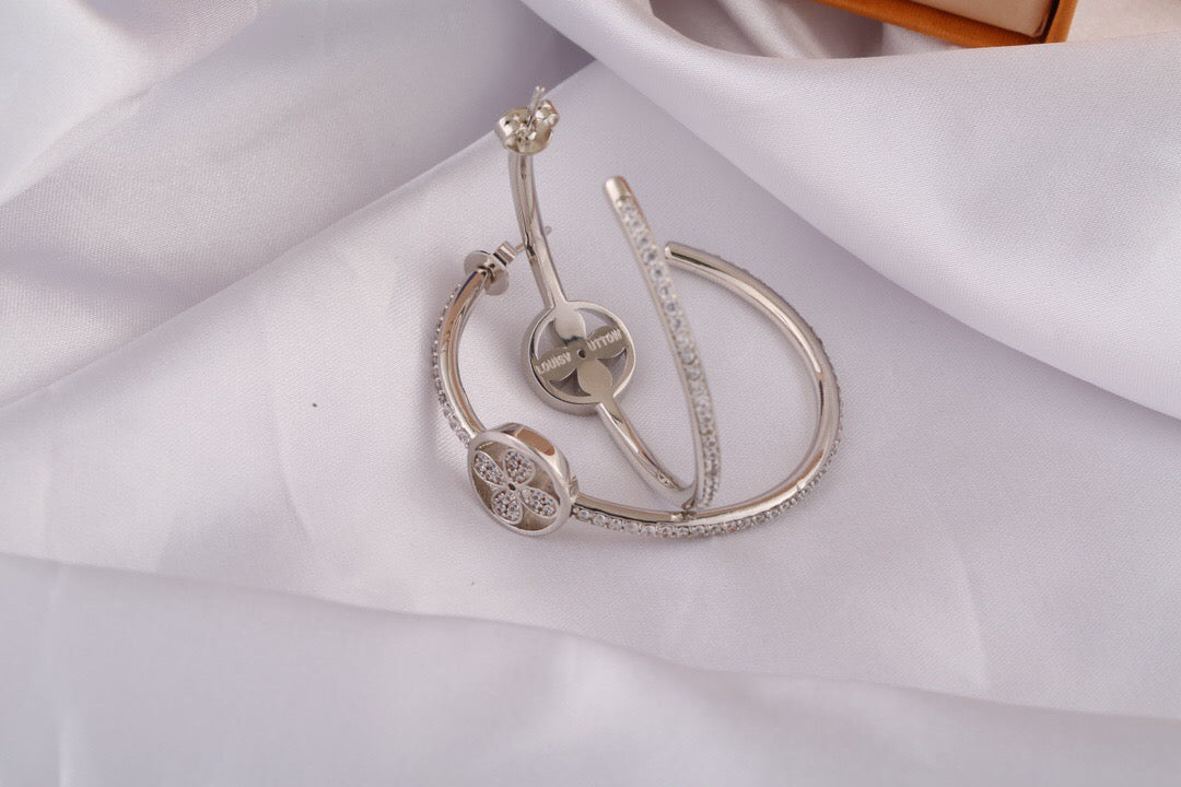 LVE38 Fashion Classic Half Round Earrings Women's Jewelry