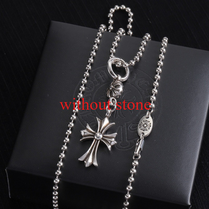 CHSN1  Classic men's and women's diamond studded cross necklace jewelry