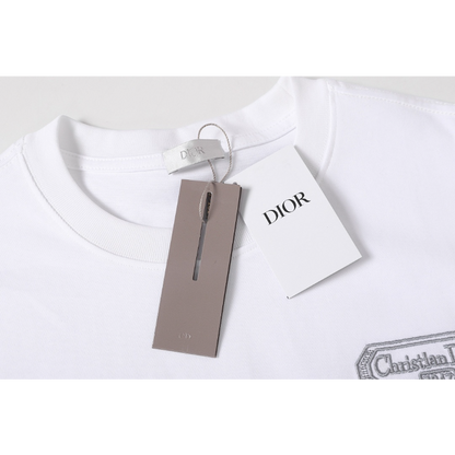 DIC22 New Men's and Women's Summer Short sleeved Cotton T-shirt Embroidered Craft Clothing