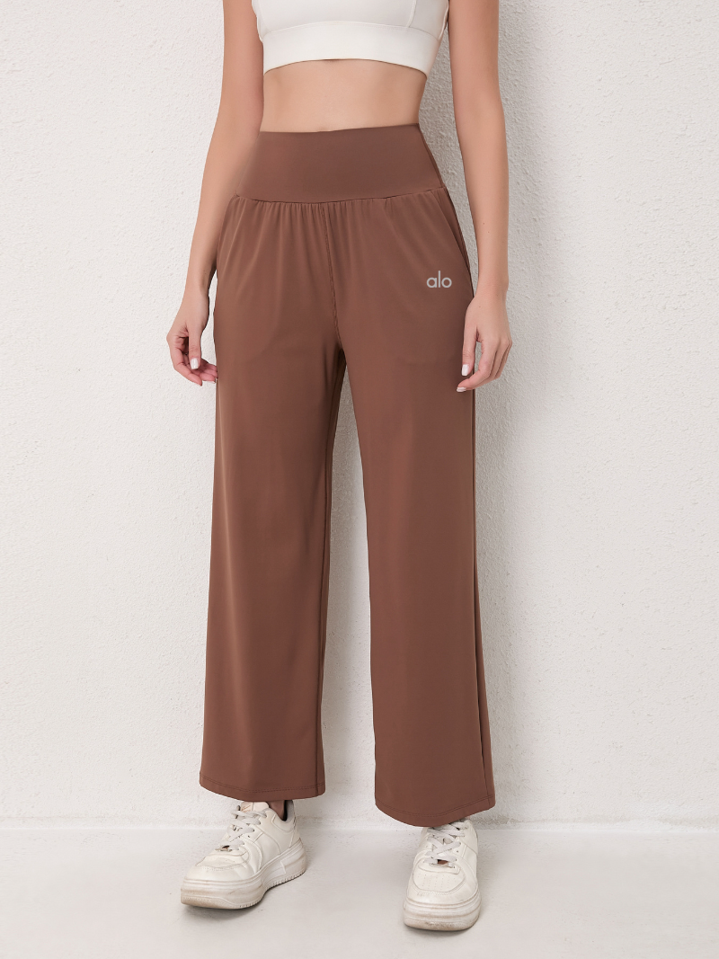 zalo3121  Women's loose yoga pants, super elastic straight leg pants, wide leg pants, clothing