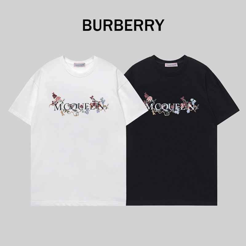 MQC7 New men's and women's summer pure cotton top T-shirt clothing