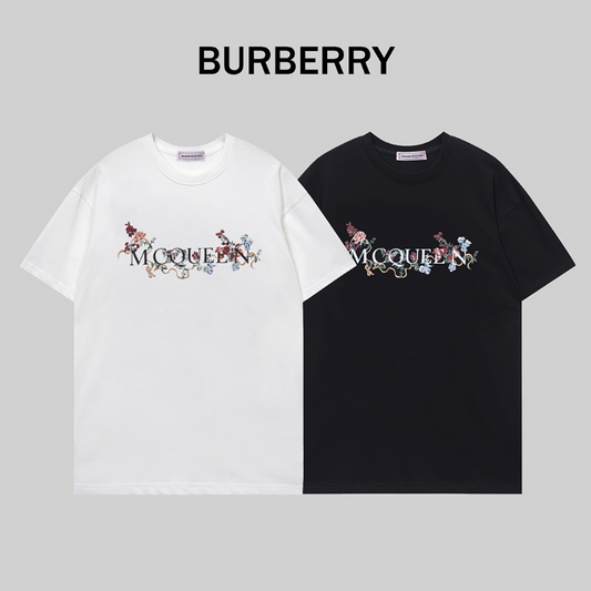 MQC7 New men's and women's summer pure cotton top T-shirt clothing