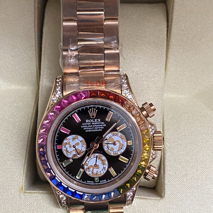 RW78 Exquisite diamond studded men's watch with 41 * 12mm CITIZEN movement watch