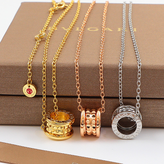BVN42 Little Red Charity Rivet Necklace steel jewelry for men and women