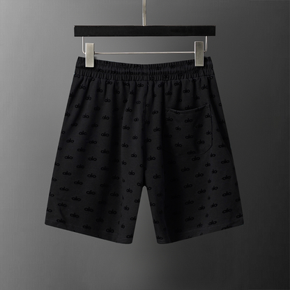 ALOC5 New Men's Summer Cotton Top+Shorts Set Clothing