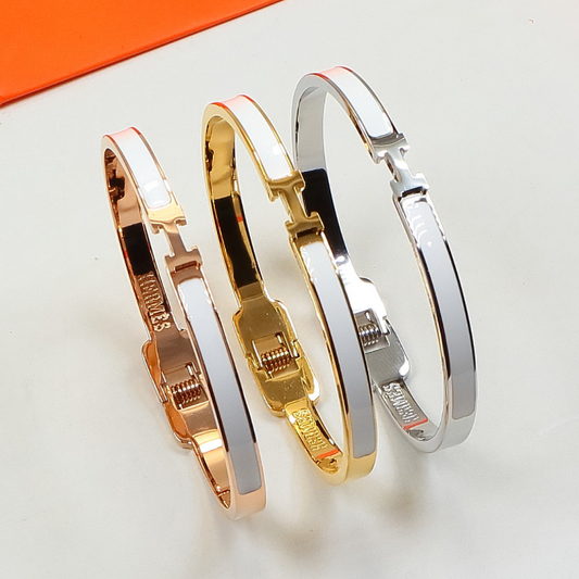 HB58 Narrow Edition H Letter Titanium Steel Bracelet for women jewelry