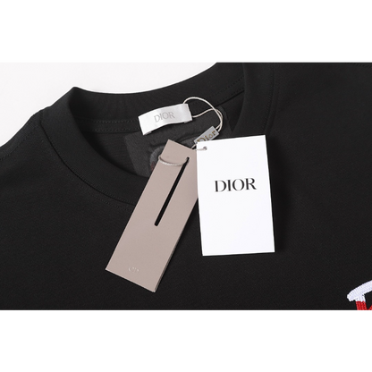 DIC23 New Men's and Women's Summer Short sleeved Cotton T-shirt Embroidered Craft Clothing