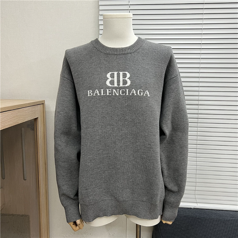 BAC13  New men's and women's letter jacquard round neck sweater clothing