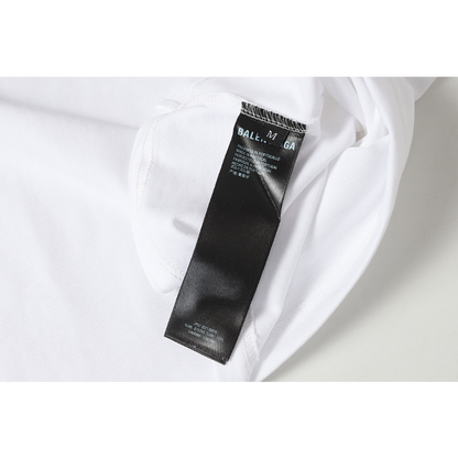 BAC32 New Men's and Women's Summer Short sleeved Cotton T-shirt Embroidered Craft Clothing