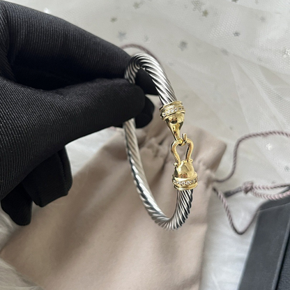 DY  DB109  Popular 5MM Hand Jewelry with Diamond Hook Head