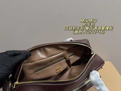 MIP2  Women's Fashion Retro  32*15cm Shoulder Bag