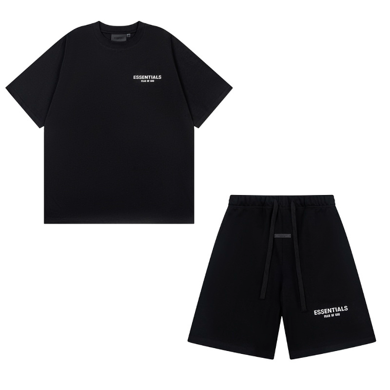 FGC11 New men's and women's summer pure cotton top+shorts, casual style, loose size