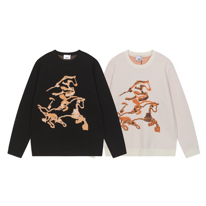 BUC033  Autumn and winter new high-quality men's and women's fashion brand new sweater jacquard letter clothing