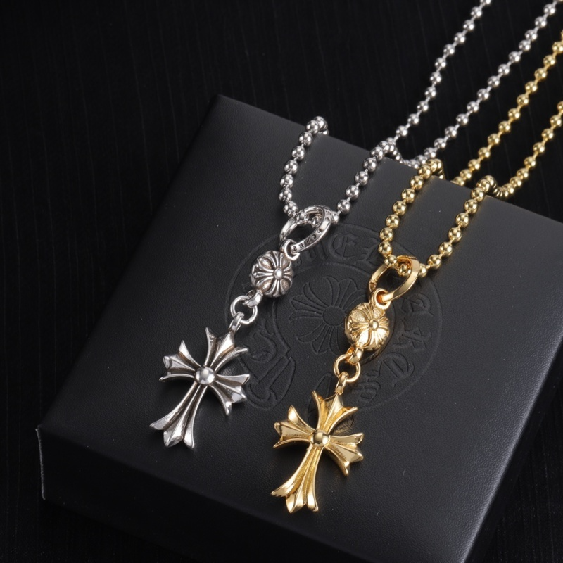 CHSN1  Classic men's and women's diamond studded cross necklace jewelry