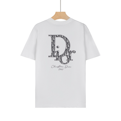 DIC40 New men's and women's summer pure cotton short sleeved top clothing
