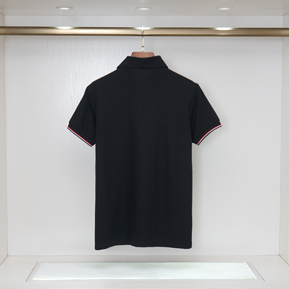 MOC039  New high-quality men's short sleeved polo shirt clothing