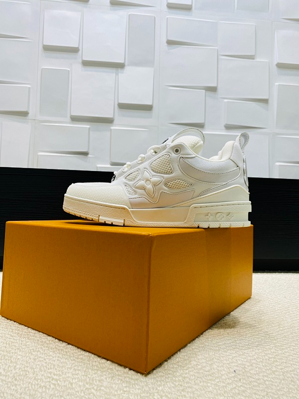 OLS45 Real Leather Women35-40 Man40-45 Sneakers shoes With box