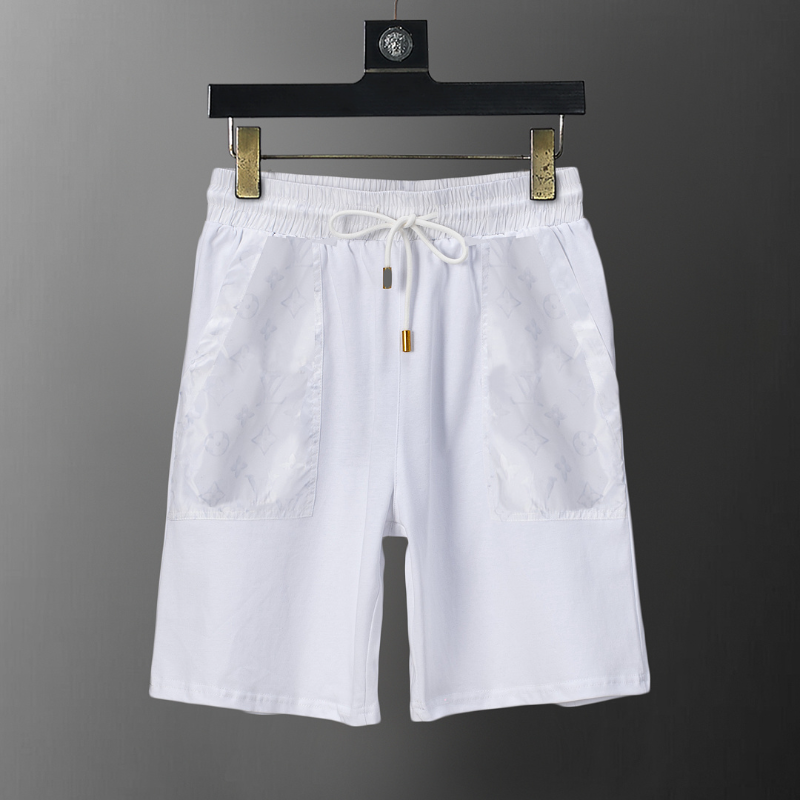 LVC121 New men's summer pure cotton short sleeved top+shorts two-piece outfit Clothing