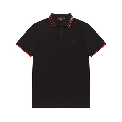 GUC030 New Summer Men's Polo Top with High Quality Beaded Pulling Frame Cotton Fabric Clothing